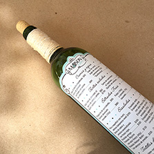 Etiqueta para botella de vino