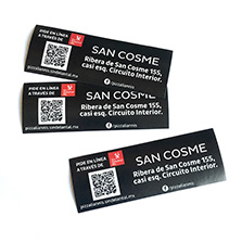 Etiquetas con código QR