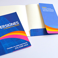 Folder con doble solapa