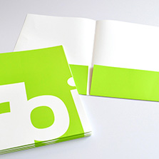 Folder con doble solapa