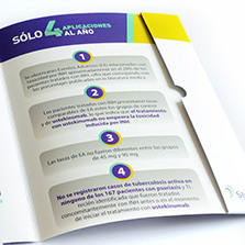 Folder con impresión interna y solapa laterial