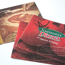 Folleto con papel reciclado