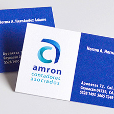 Tarjetas de presentación 1 cara
