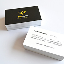 tarjetas con laminado mate