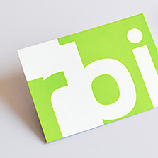 Tarjeta de presentación rectangular